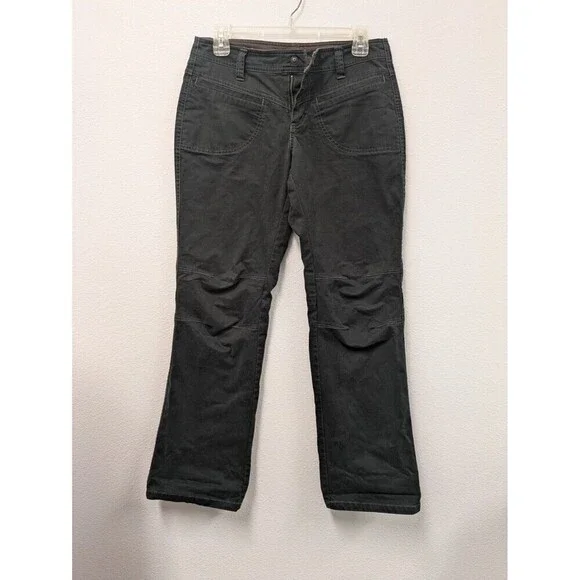 Kuhl Dark Gray Straight Leg Hiking Pants sz 6P Reinforced Knee Outdoor Gorpcore - Picture 3 of 10
